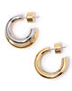 Kenneth Jay Lane Bi-Col Hoop ピアス