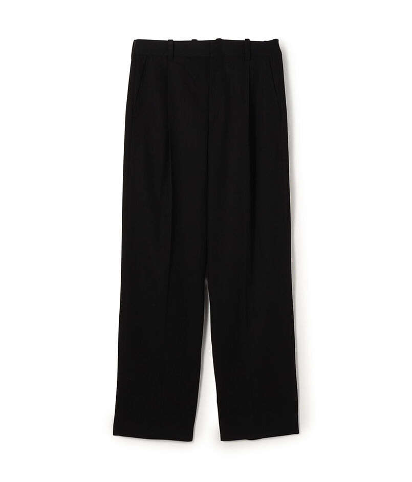 コットンカシミヤ テーパードパンツ