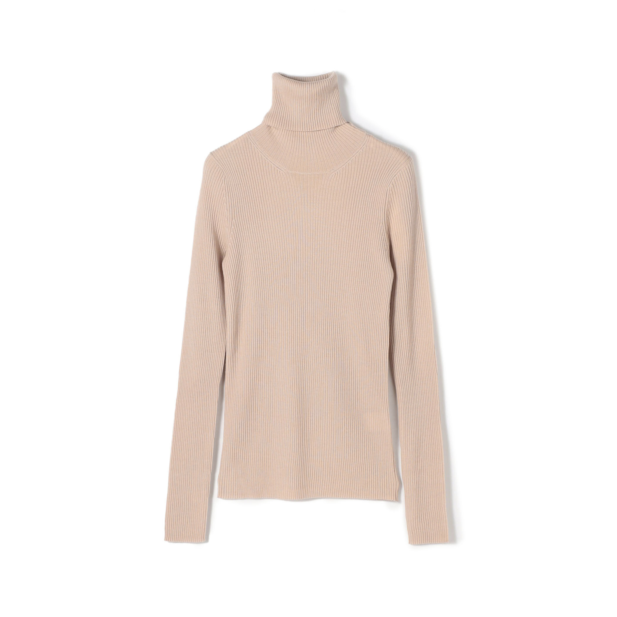 プルミエールウールリブ タートルネックプルオーバー