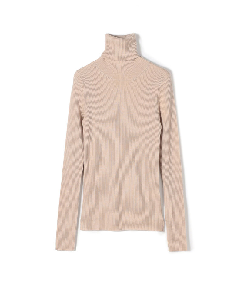 プルミエールウールリブ タートルネックプルオーバー
