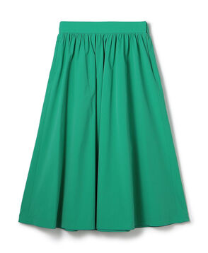 ストレッチタフタ ボリュームギャザースカート