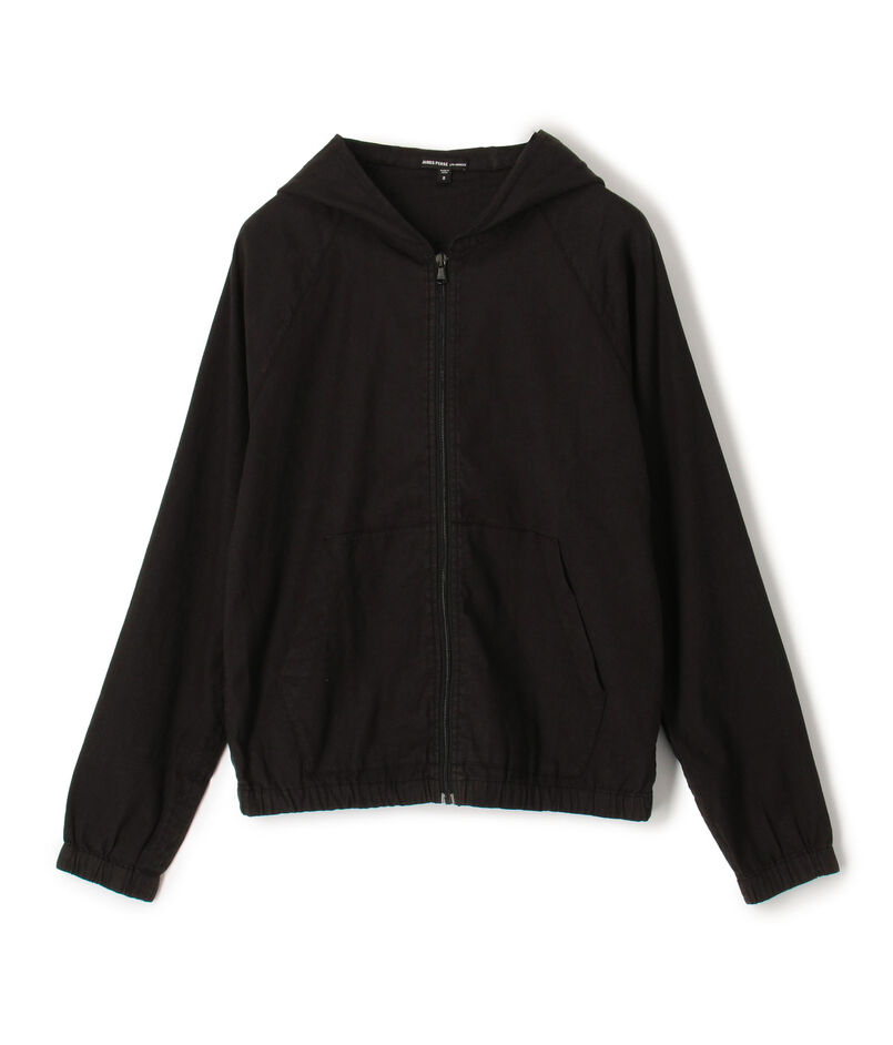 リネンブレンド ジップフロント パーカ MLIM2188