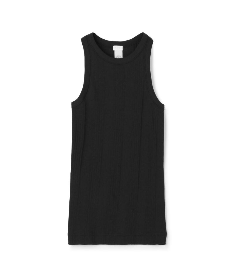 コットンランダムリブ アメリカンスリーブタンクトップ