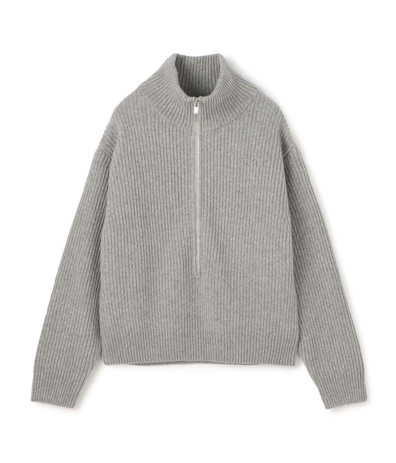 ファインウーレン ジップ プルオーバー