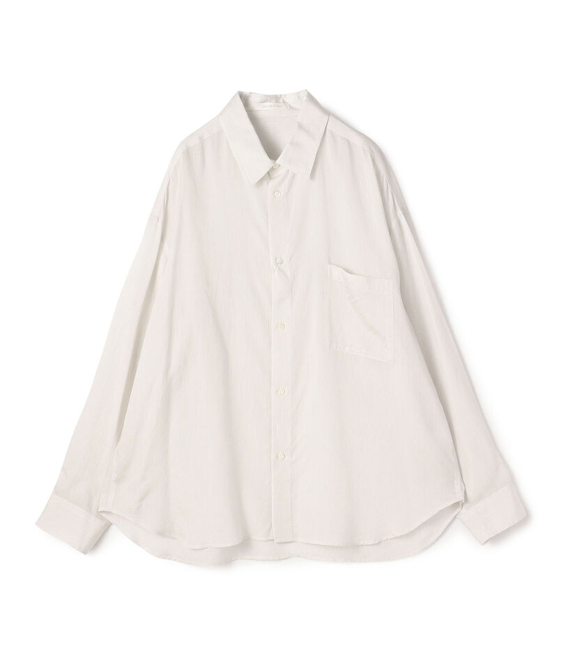 セルロースシルクブロード メンズライクシャツ