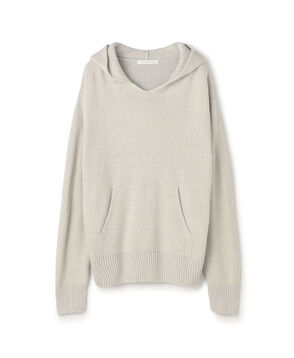 シルク フーデッドプルオーバー