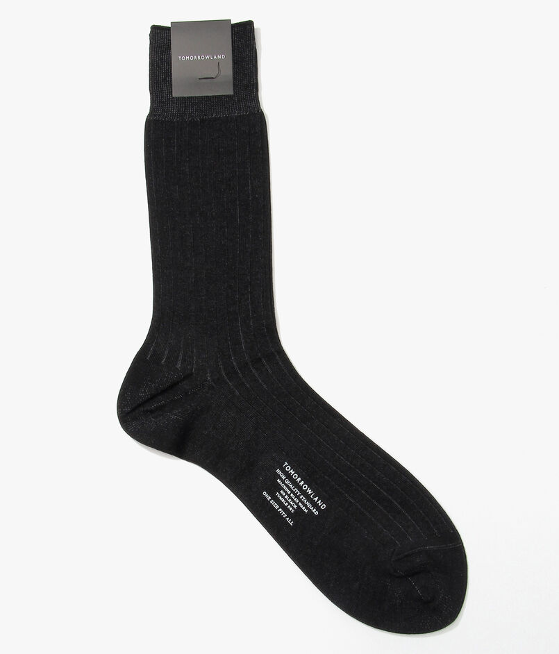 TOMORROWLAND コットンナイロン リブソックス
