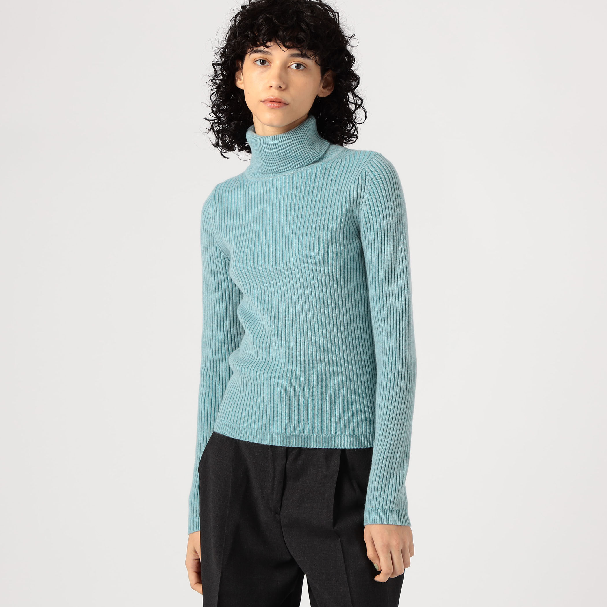 CABaN カシミアウールニット CABaN セーター ニット コットンカシミヤ クルーネックプル