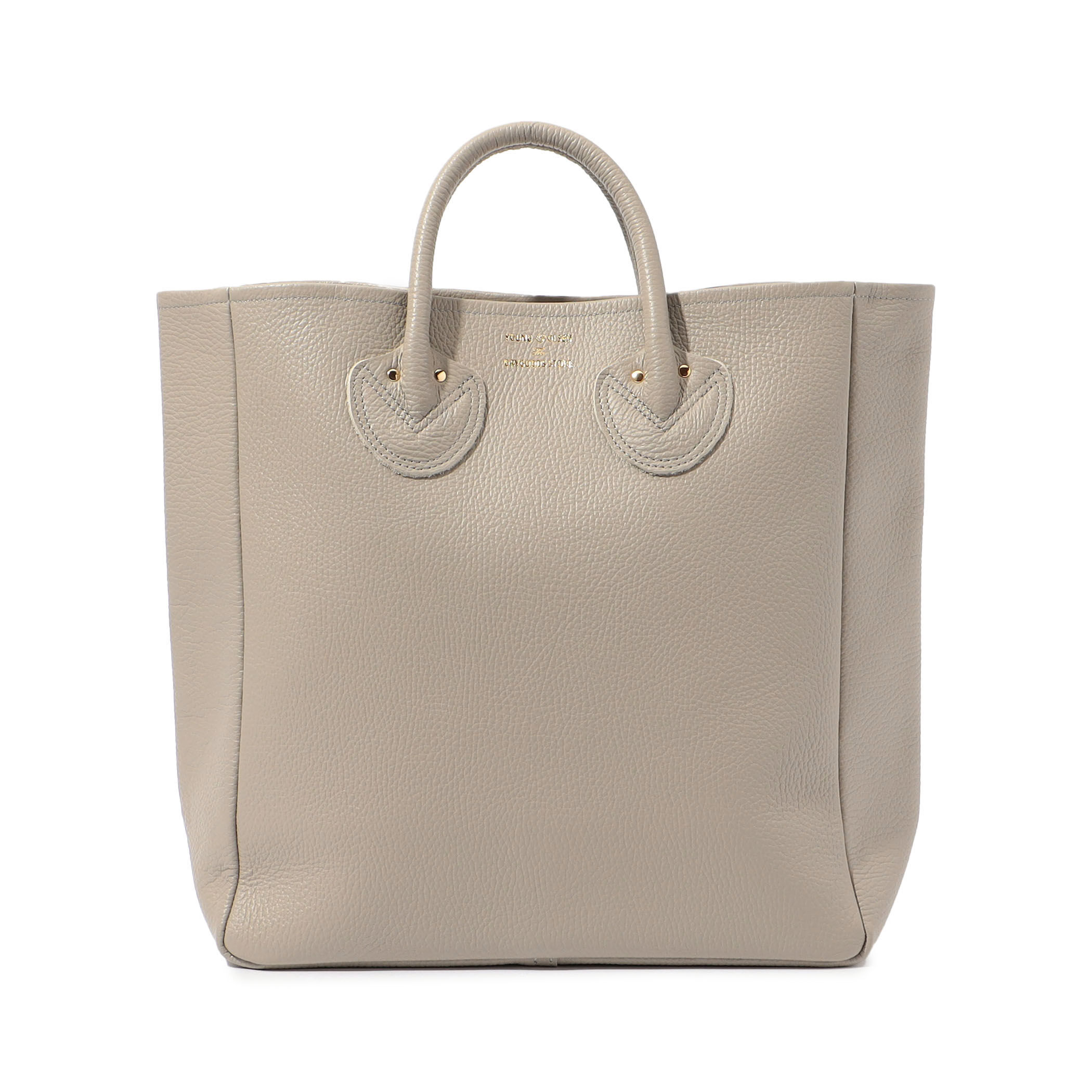 Embossed leather tote sales