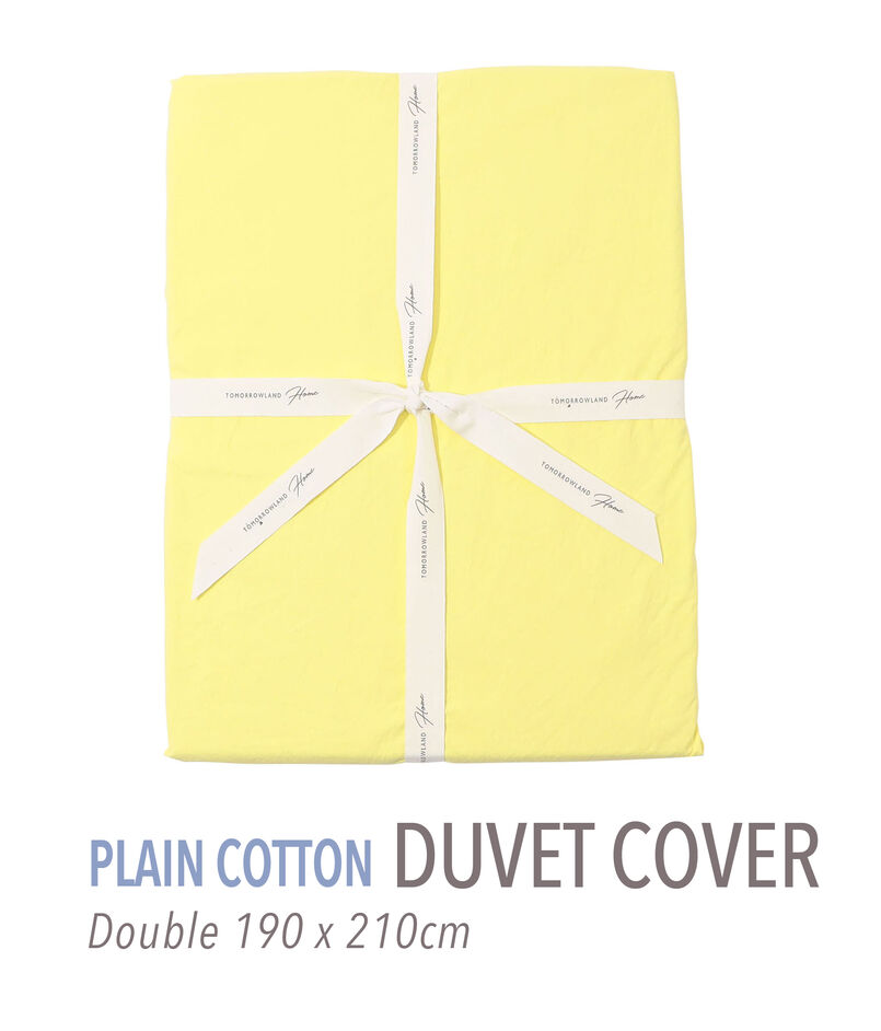 Plain Cotton duvet cover (double)
