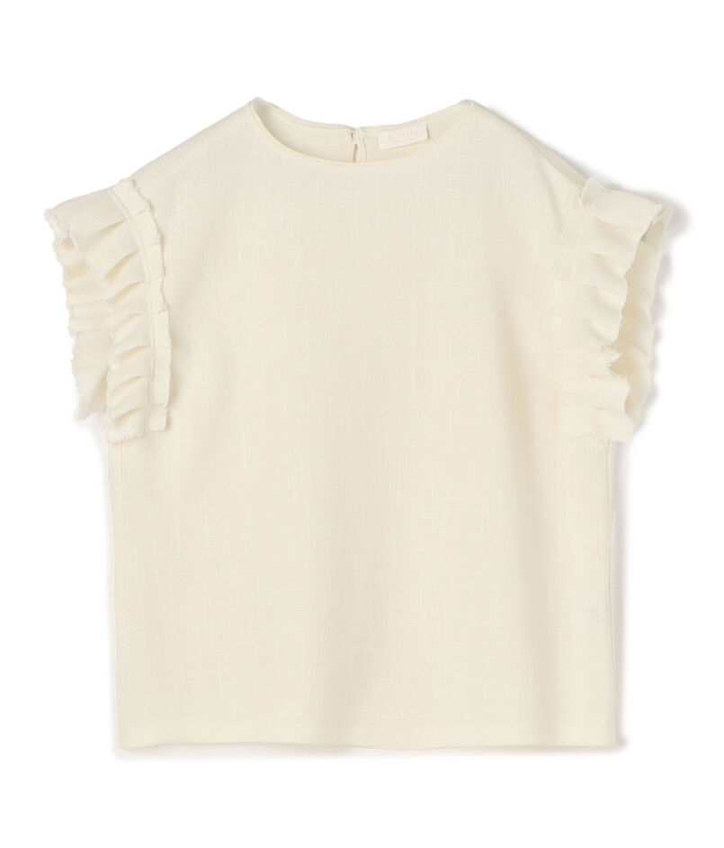【WEB・一部店舗限定】カラミ フリルスリーブブラウス