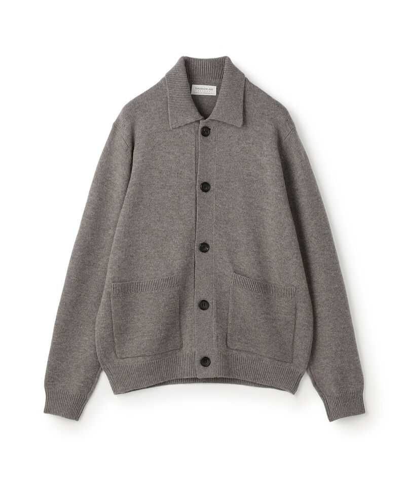【WEB先行予約】TOMORROWLAND tricot ラムズウール シャツカーディガン
