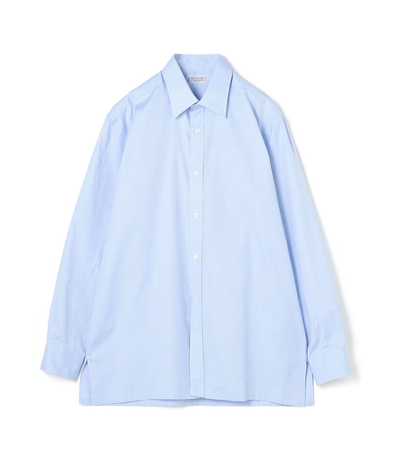 Charvet コットン セミワイドカラーシャツ