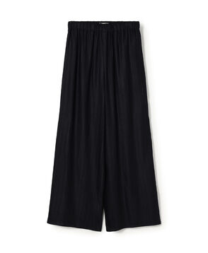 レーヨンリネンストレッチ イージーセミワイドパンツ