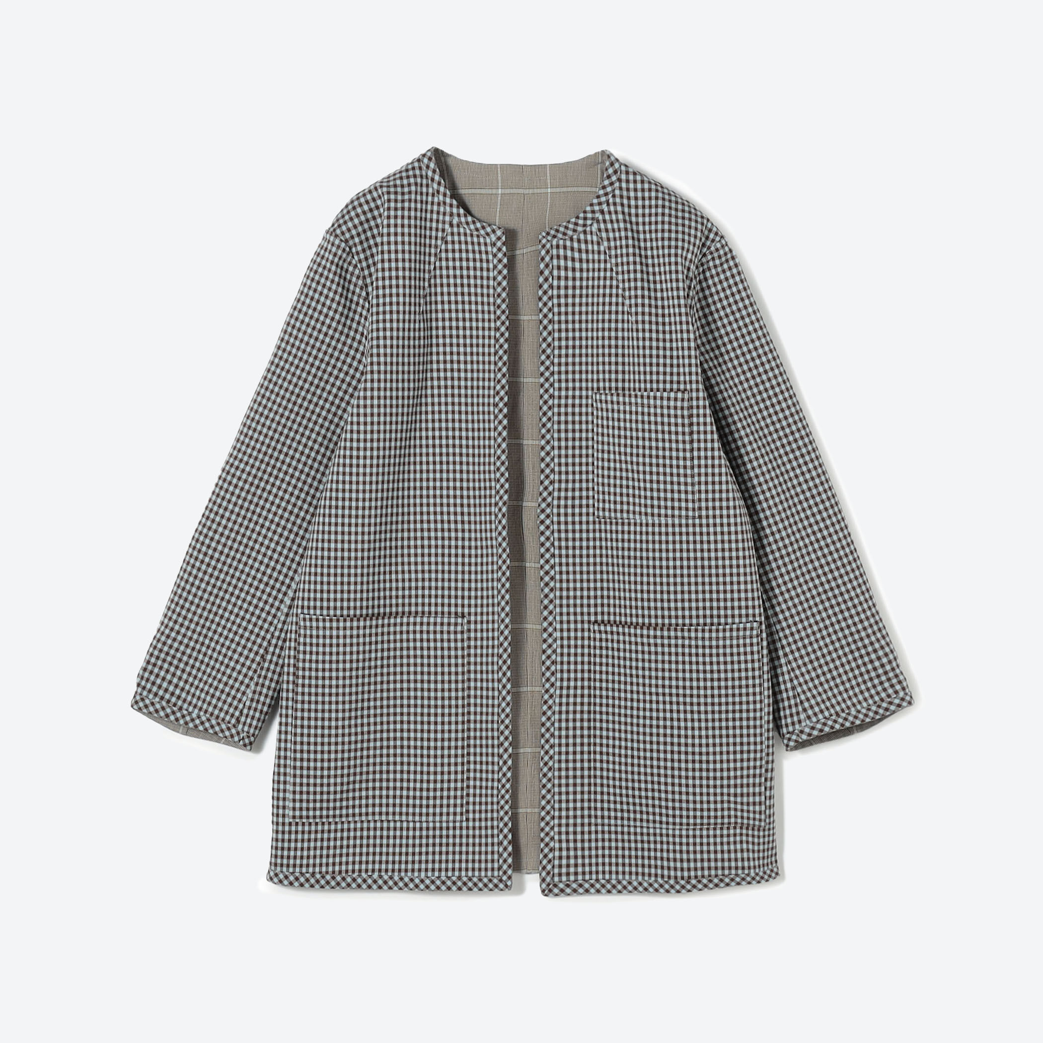 ダブルフェイスチェック リバーシブルジャケット｜トゥモローランド