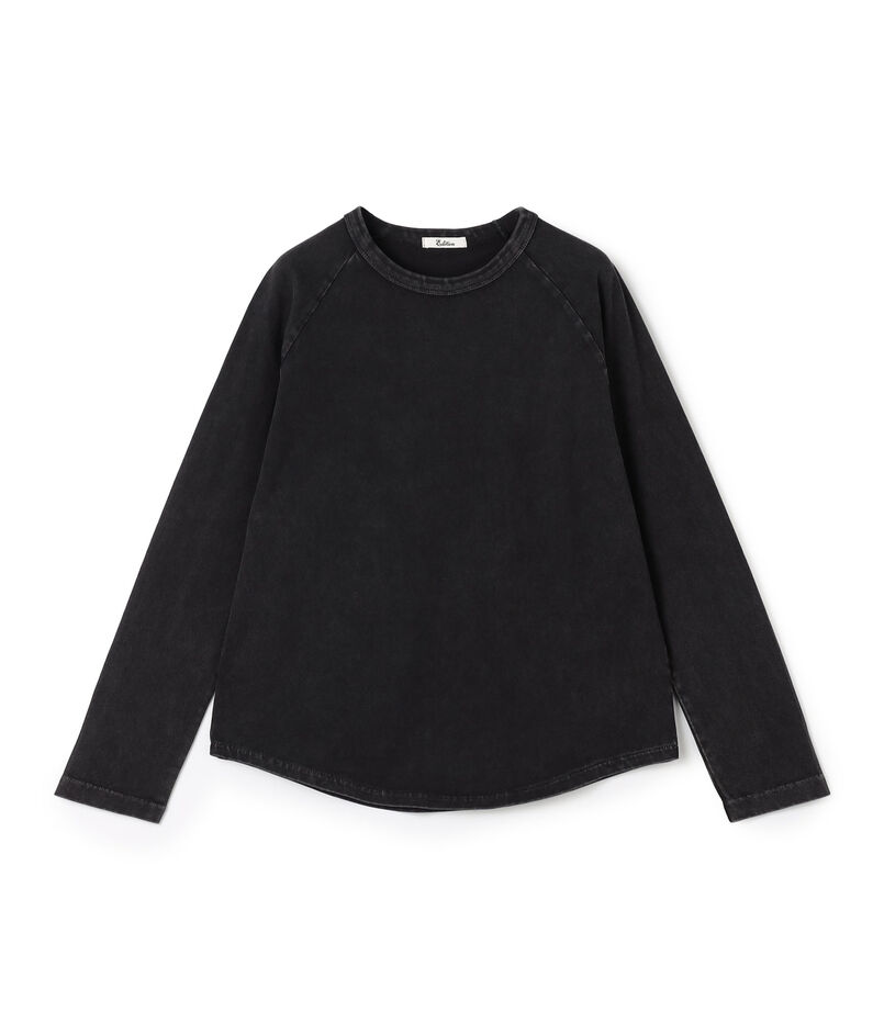 コットンガーメントダイ ロングスリーブプルオーバー