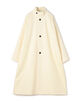 ウールギャバジン スタンドカラーコート