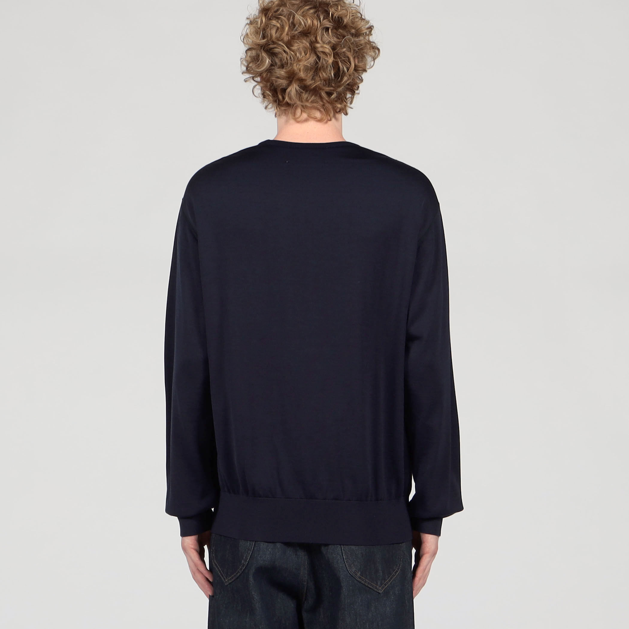 □TOMORROWLAND tricot シルク クルーネックプルオーバー