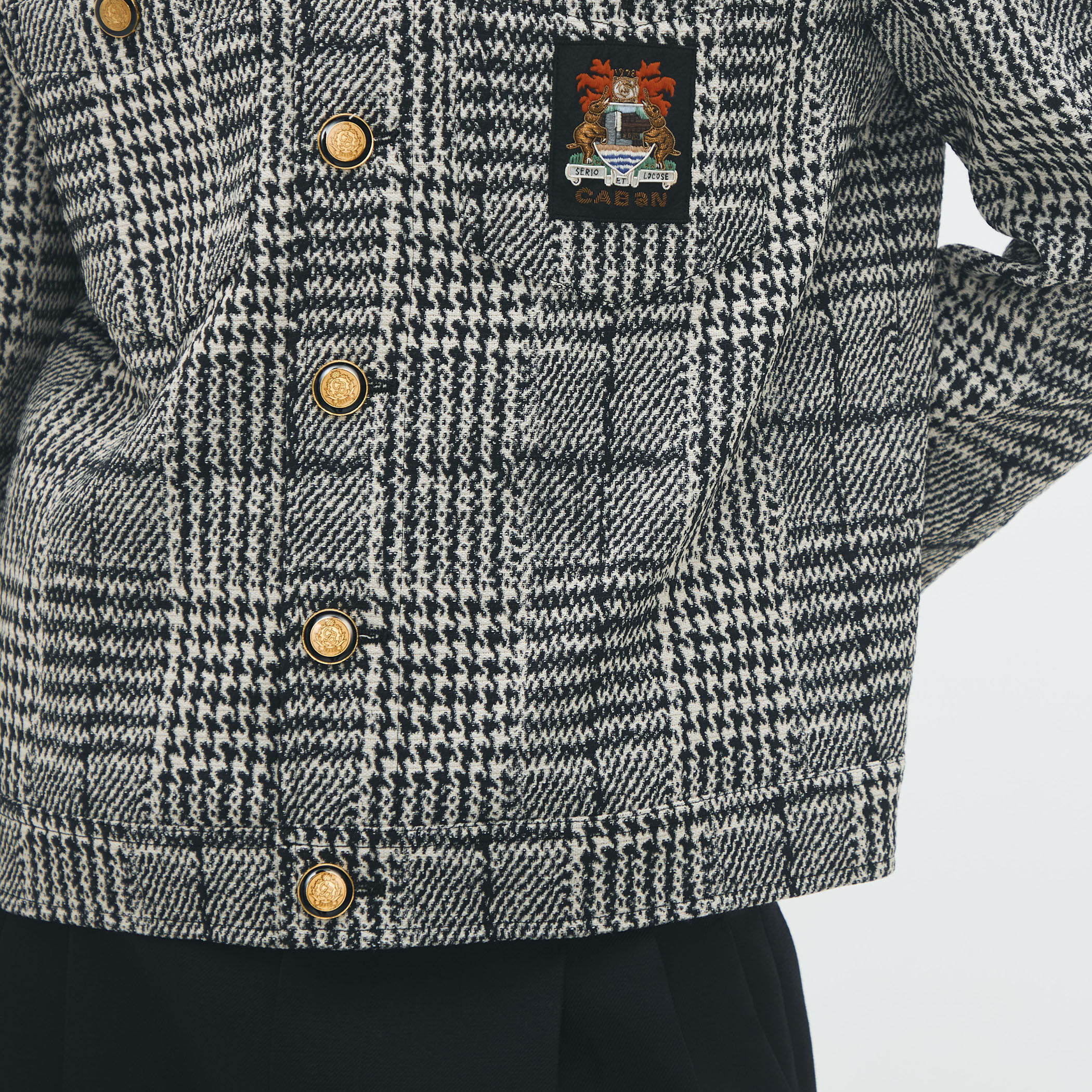 グレンチェックジャカード ブルゾン｜トゥモローランド 公式通販