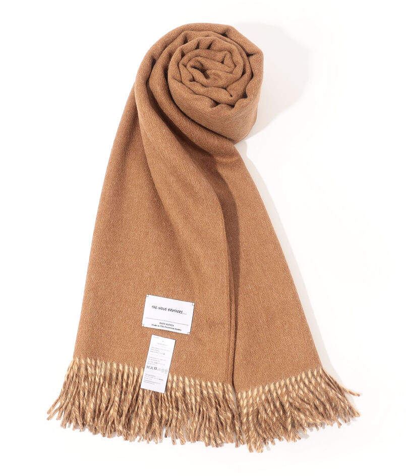 The Inoue Brothers Two-Colour Large Brushed Stole