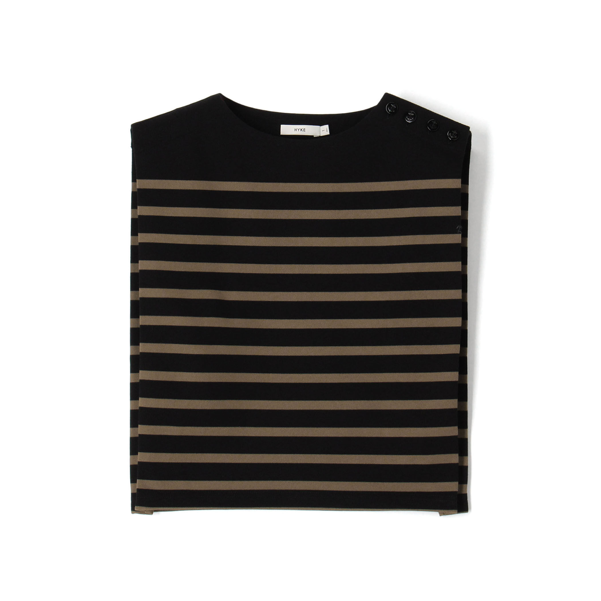 HYKE SLEEVELESS BASQUE SHIRT スリーブレス バスクシャツ