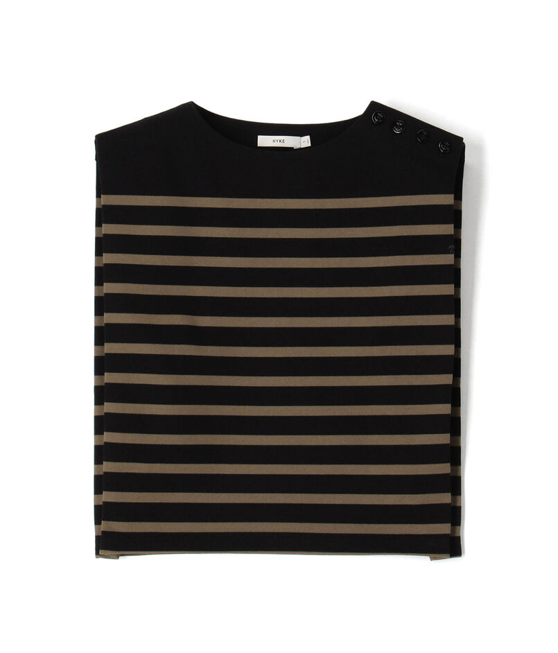 HYKE SLEEVELESS BASQUE SHIRT スリーブレス バスクシャツ