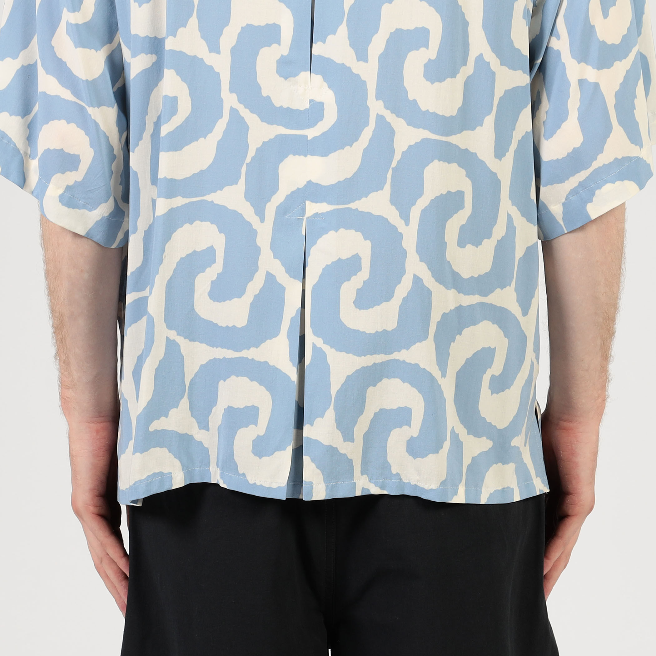 別注】m's braque レーヨンオープンカラー ハーフスリーブシャツ