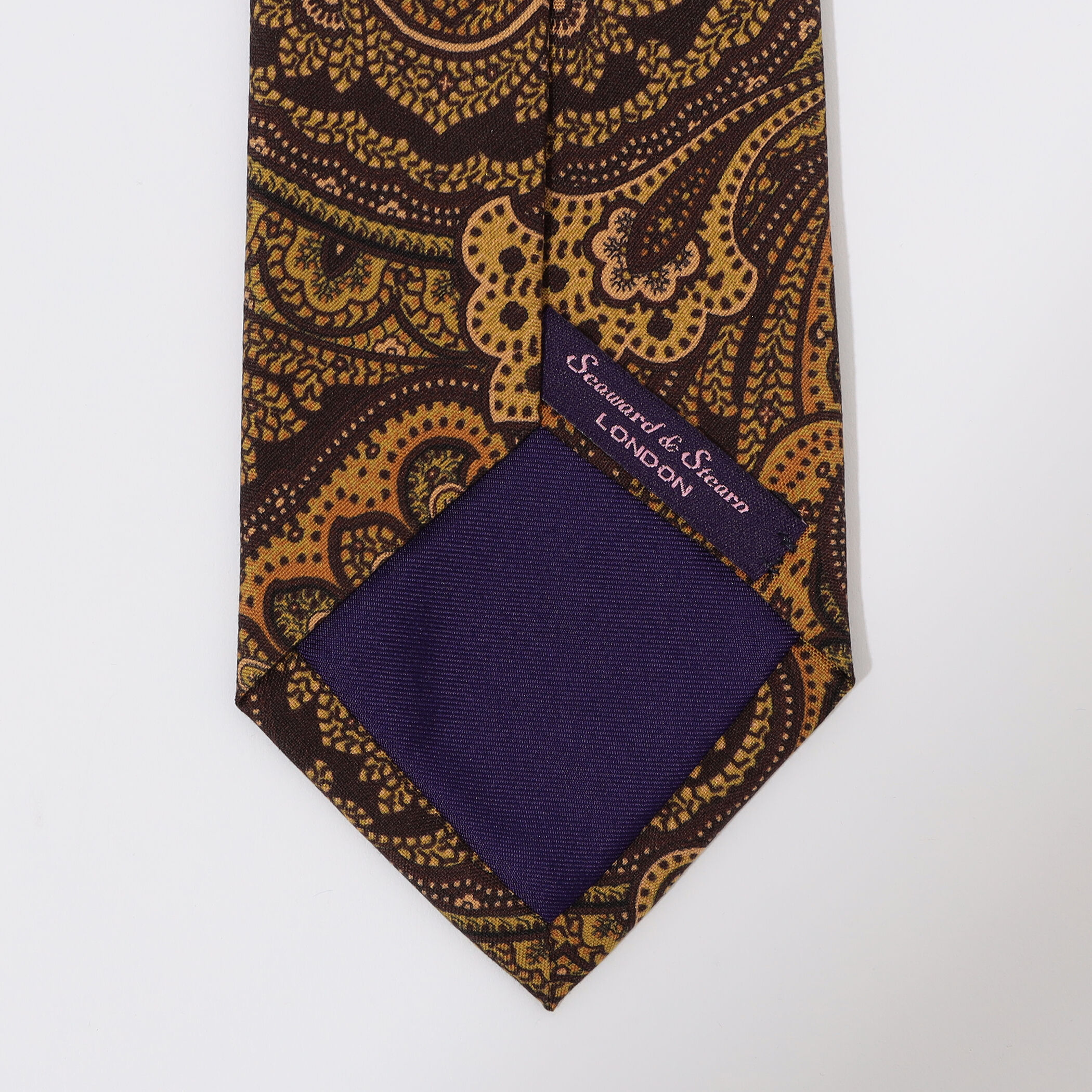 未使用品 Seaward & Stearn ネイビー ドットネクタイ シーワード Seaward ＆ Stearn シルクプリントネクタイ｜トゥモローランド