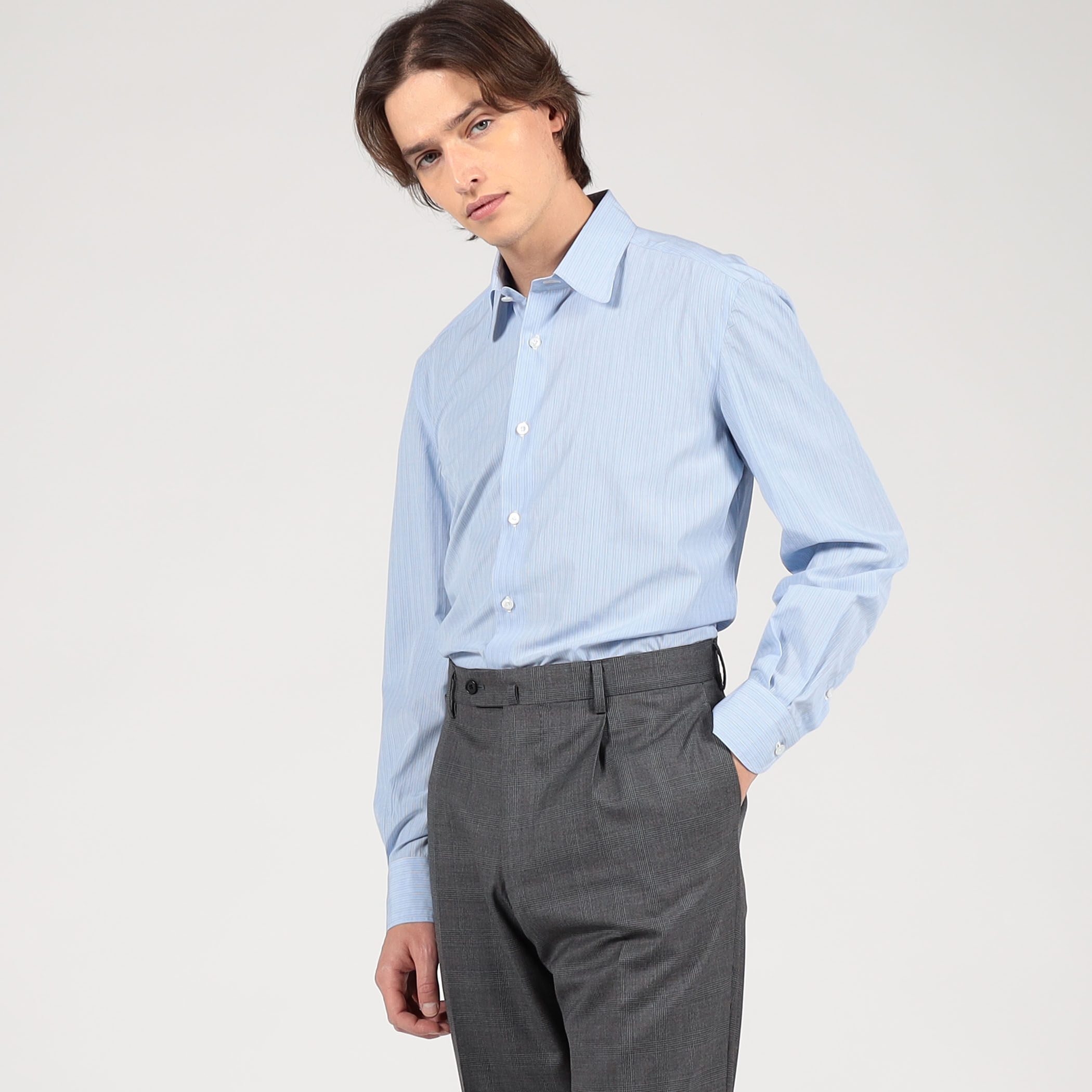 □TOMORROWLAND PILGRIM コットン レギュラーカラーシャツ