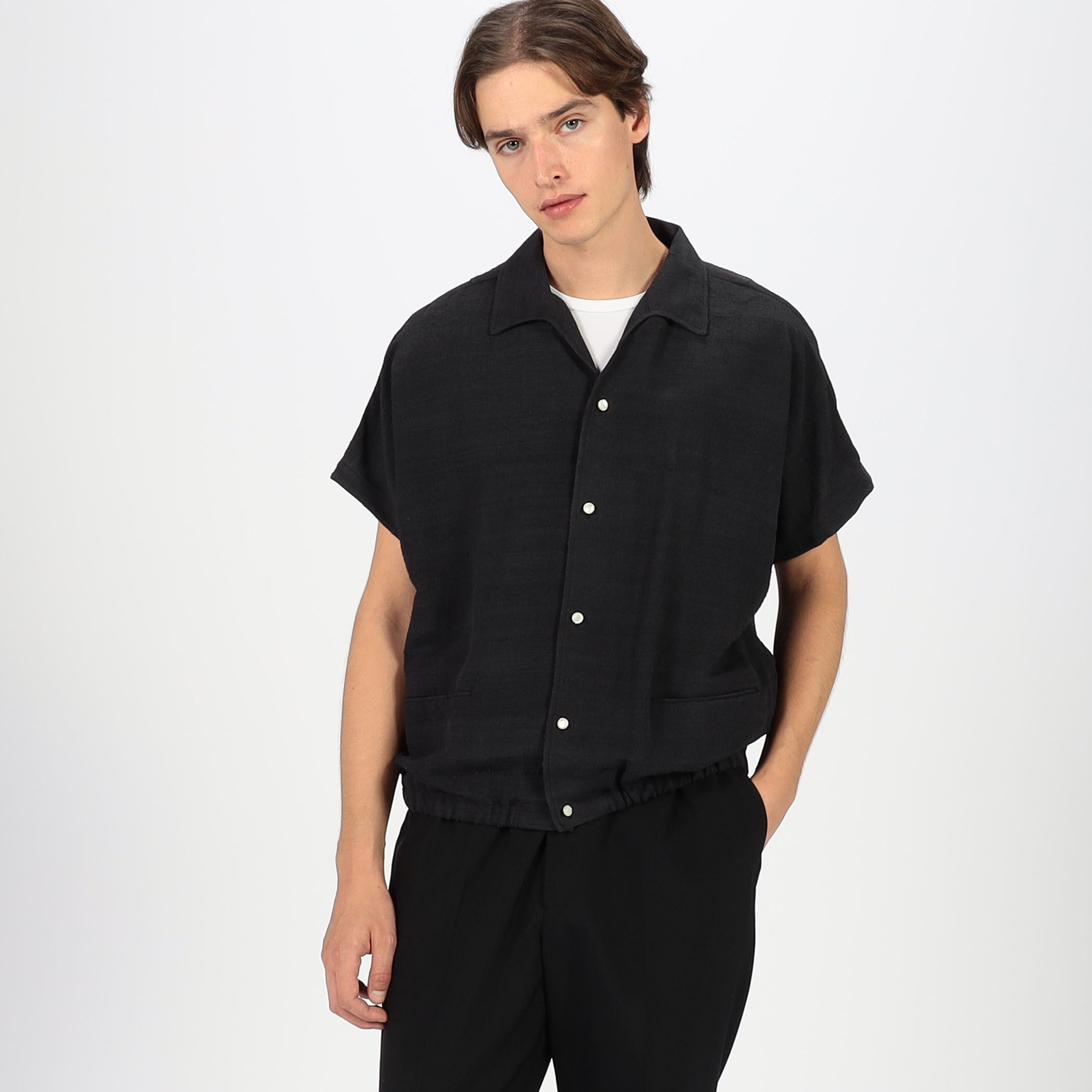 HAVERSACK ATTIRE シルク オープンカラーシャツ｜トゥモローランド