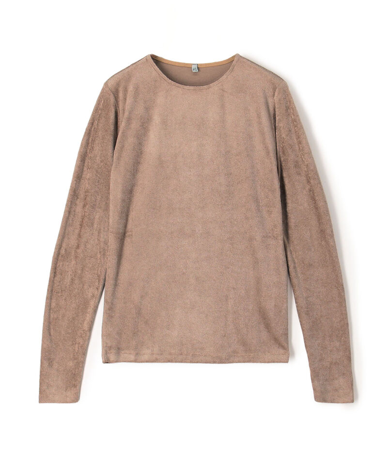 BASERANGE ベロア ロングスリーブプルオーバー
