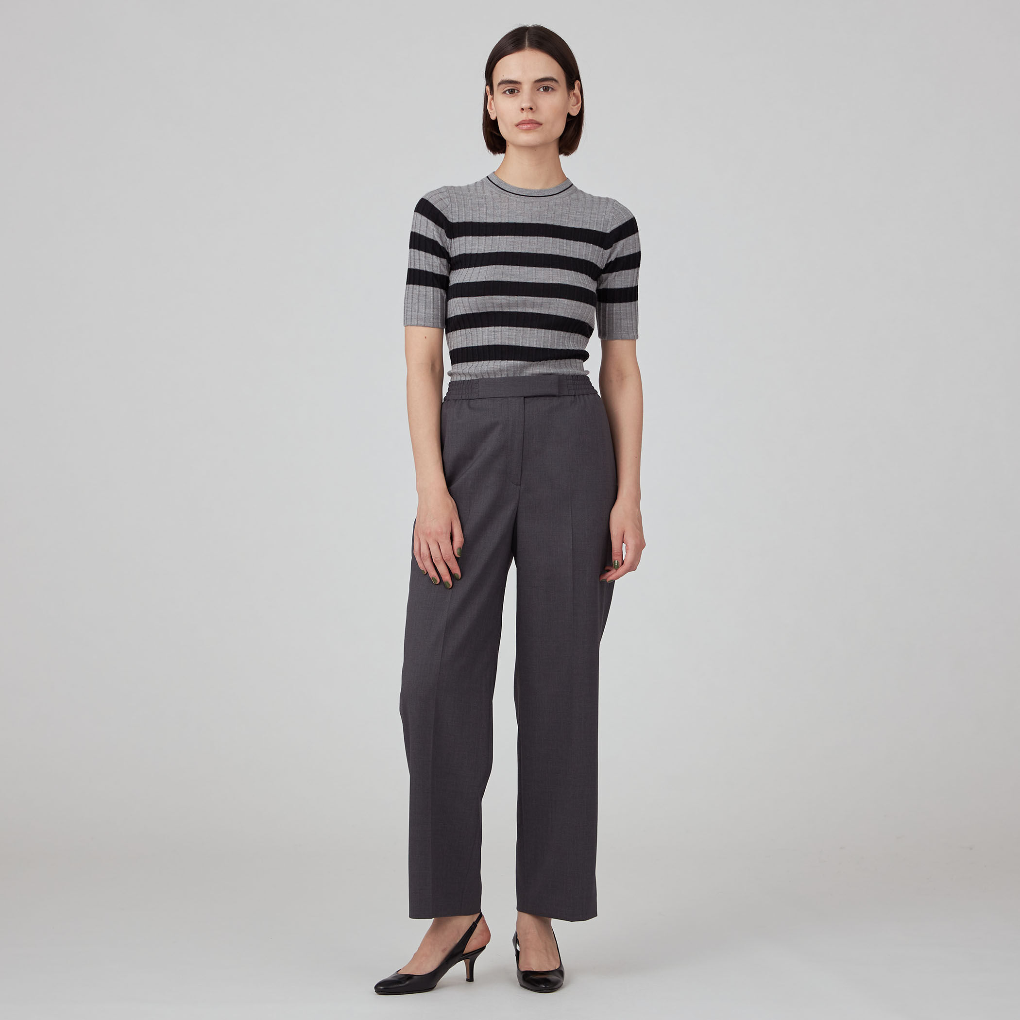 Marni バージンウール パンツ | グレー | FARFETCH JP