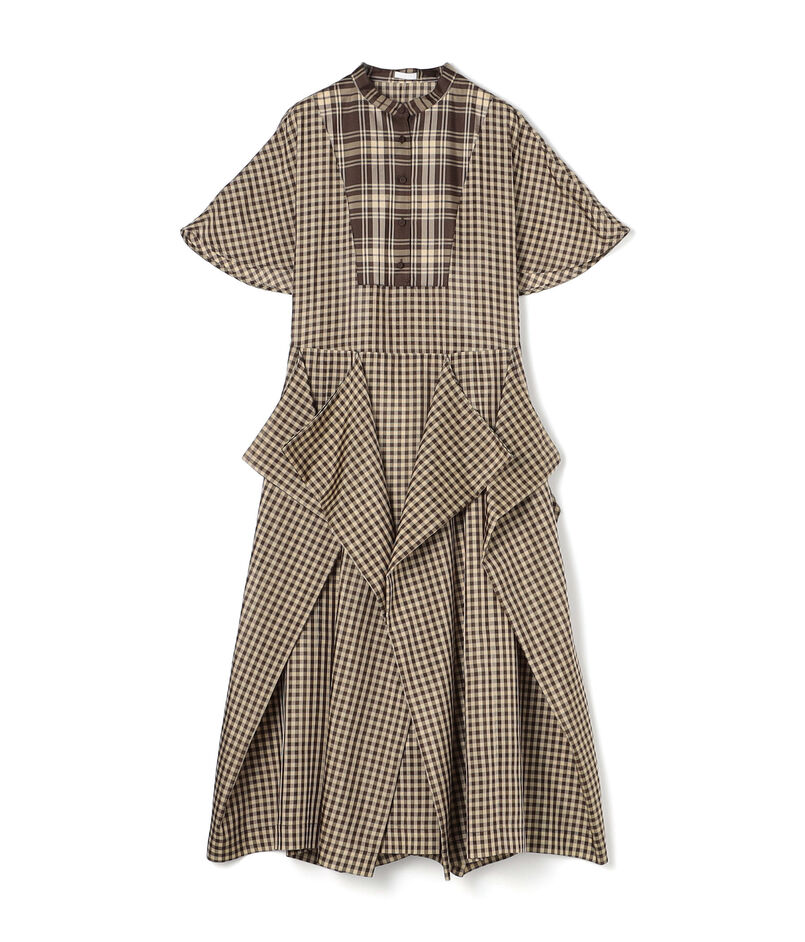 TELMA Square チェック ワンピース