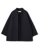 コットンダブルフェイス フロントオープンショートコート
