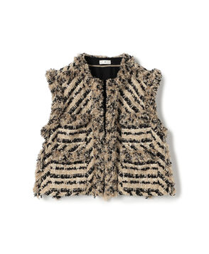 MALHIAツイード ショートジレ