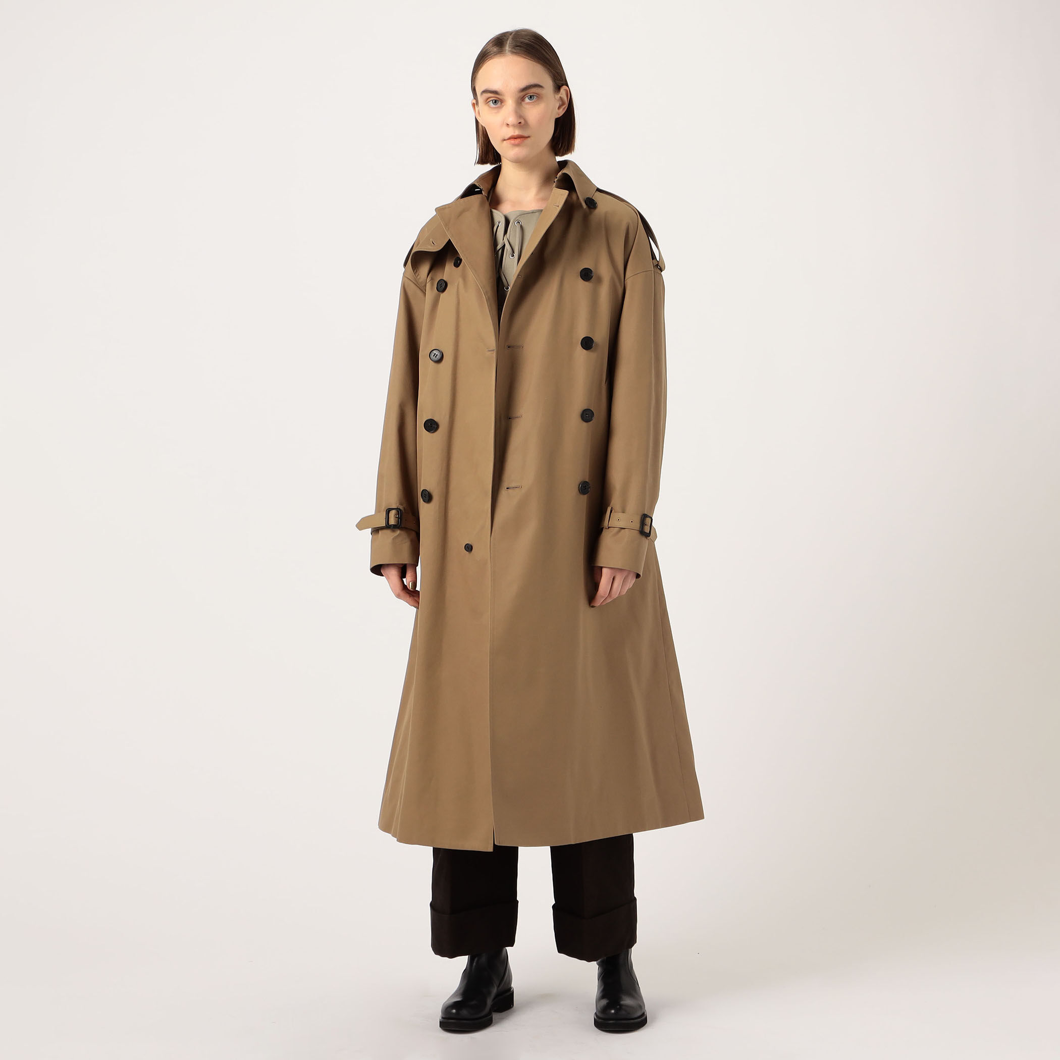 HYKE TRENCH BIG FIT トレンチコート｜トゥモローランド 公式サイト