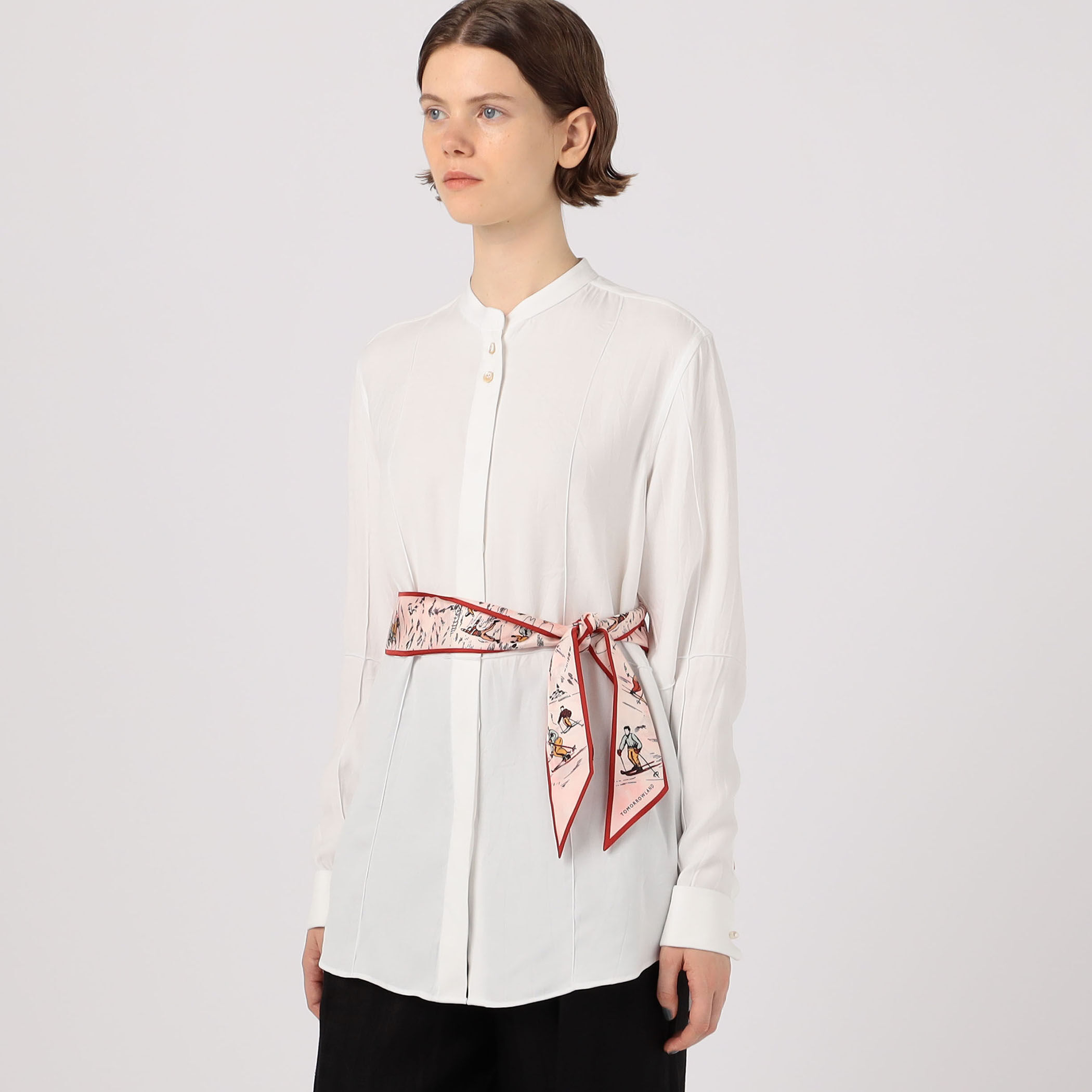 TOMORROWLAND WINTER SPORTSBANDEAUシルクスカーフ Atelier TOMORROWLAND WINTER SPORTS BANDEAU シルクスカーフ