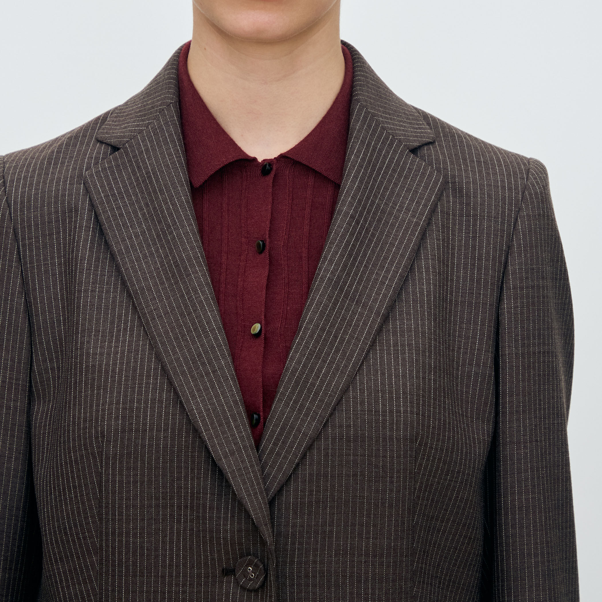 シングルトラックストライプ 2Bテーラードジャケット