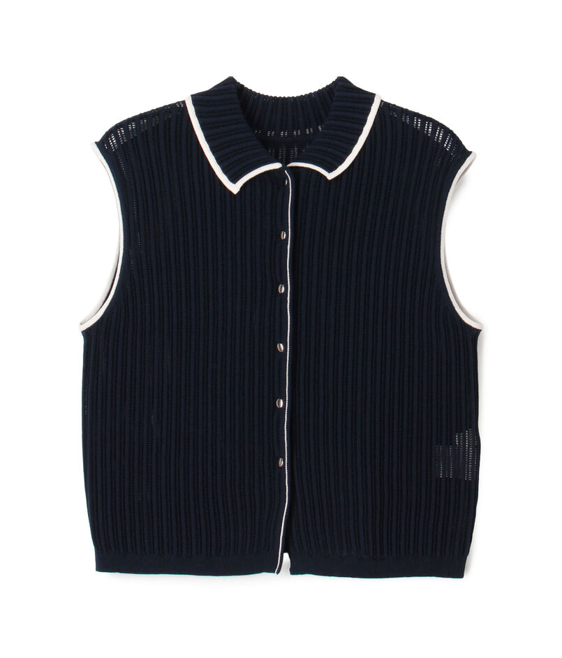 ニードルアウトリブ 2-wayプルオーバー