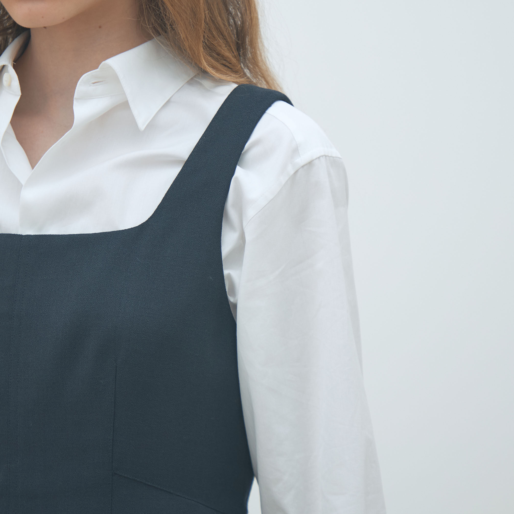 ウールジョーゼット Iラインワンピース｜トゥモローランド 公式通販