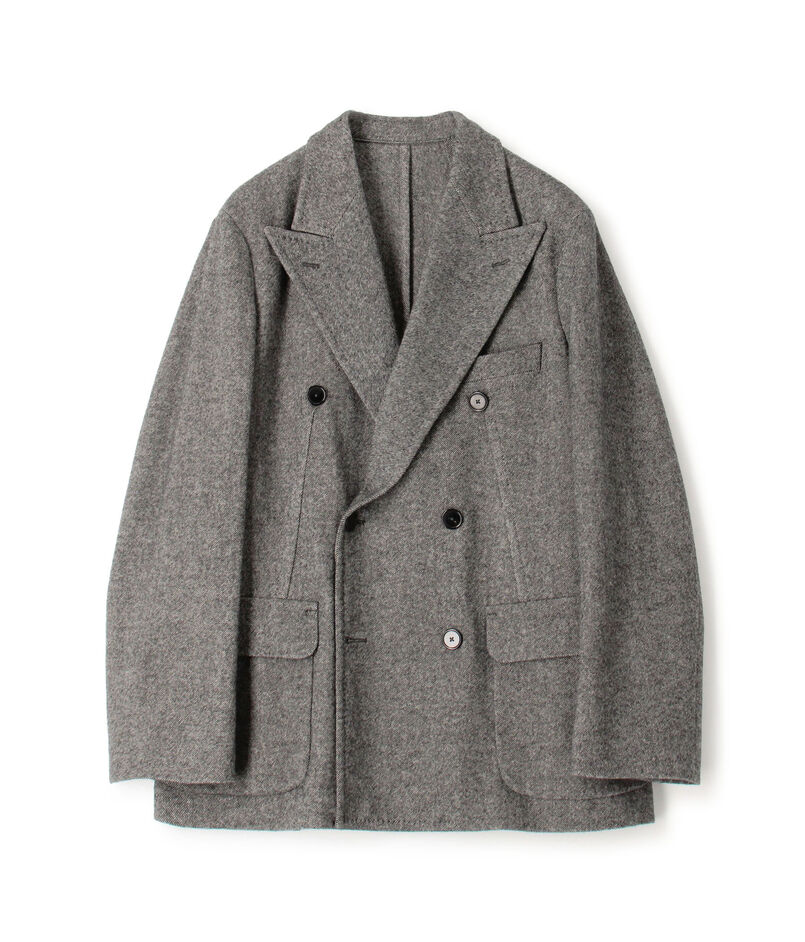タスマニアラムウール ダブルブレステッド6Bジャケット