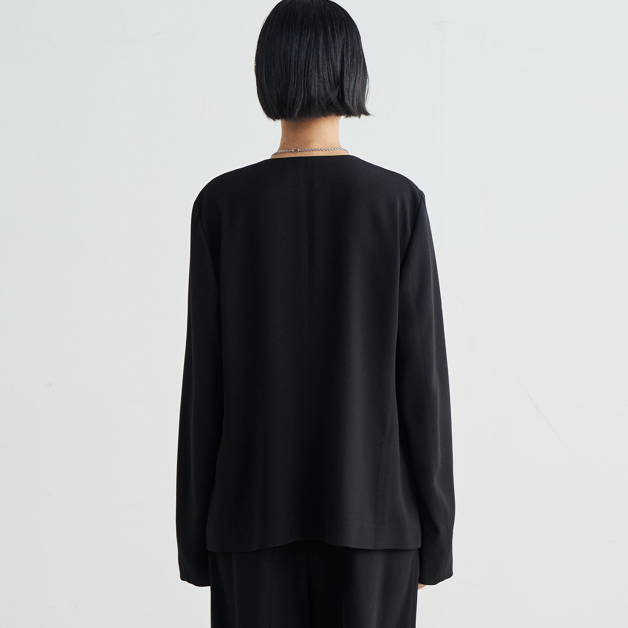 美品✨ドゥロワー ノーカラーコットンジャケット 定価7.1万