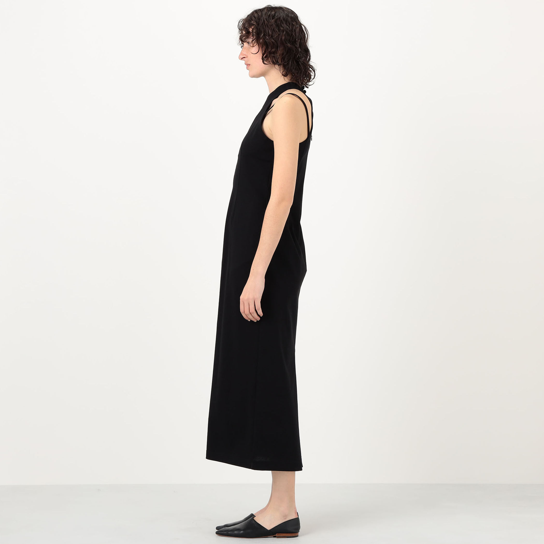 Mame Kurogouchi Cotton Jersey Halter Neck Dress｜トゥモローランド