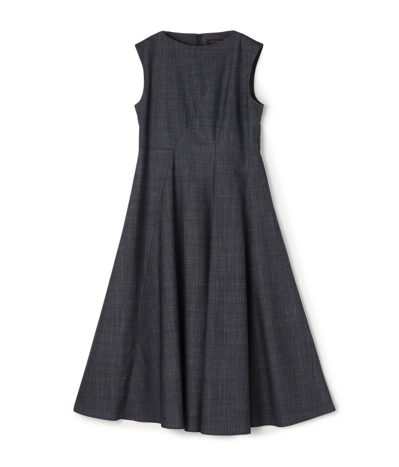 【WEB先行予約】コンフォートデニム アシンメトリードレープワンピース