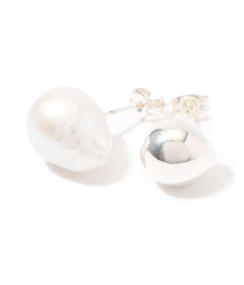 Rieuk Small Silver Pearl ピアス