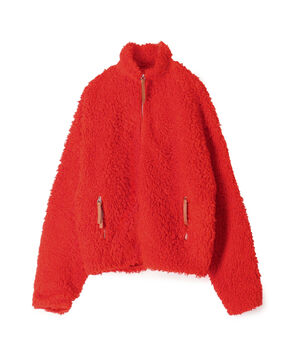 JIL SANDER+ NATURAL COTTON FLEECE ジップアップブルゾン