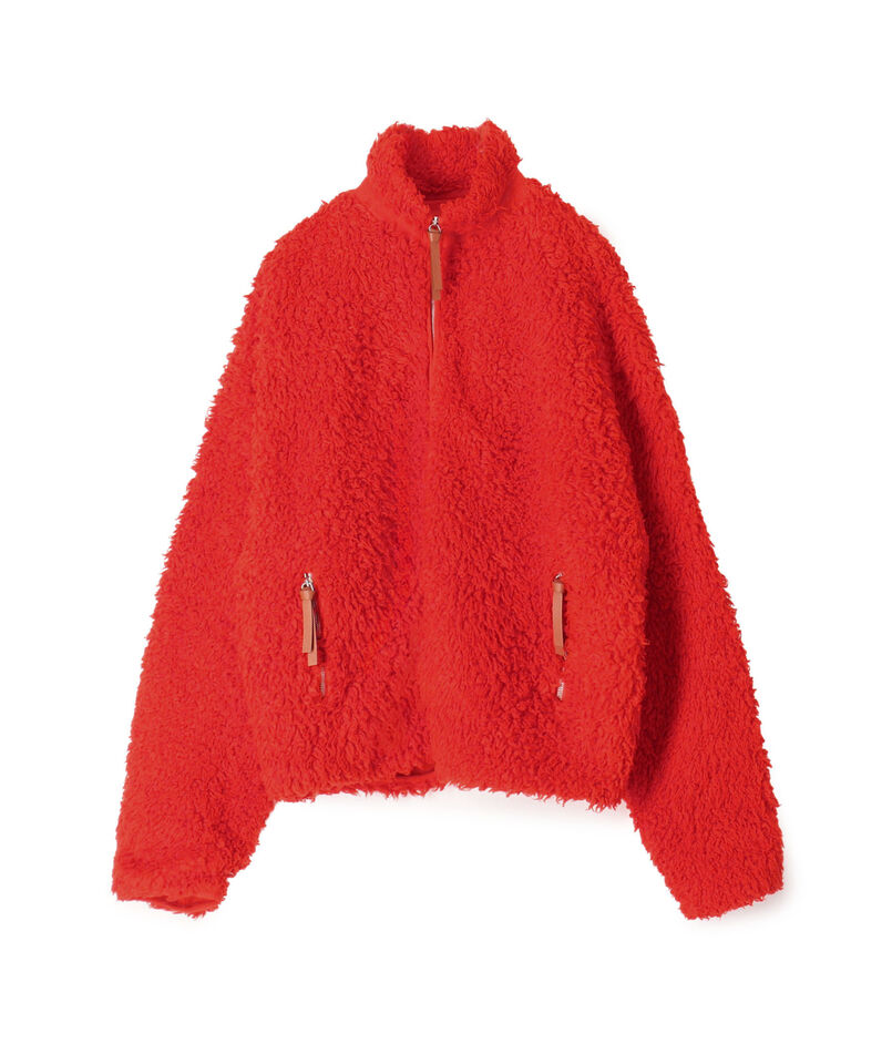 JIL SANDER+ NATURAL COTTON FLEECE ジップアップブルゾン