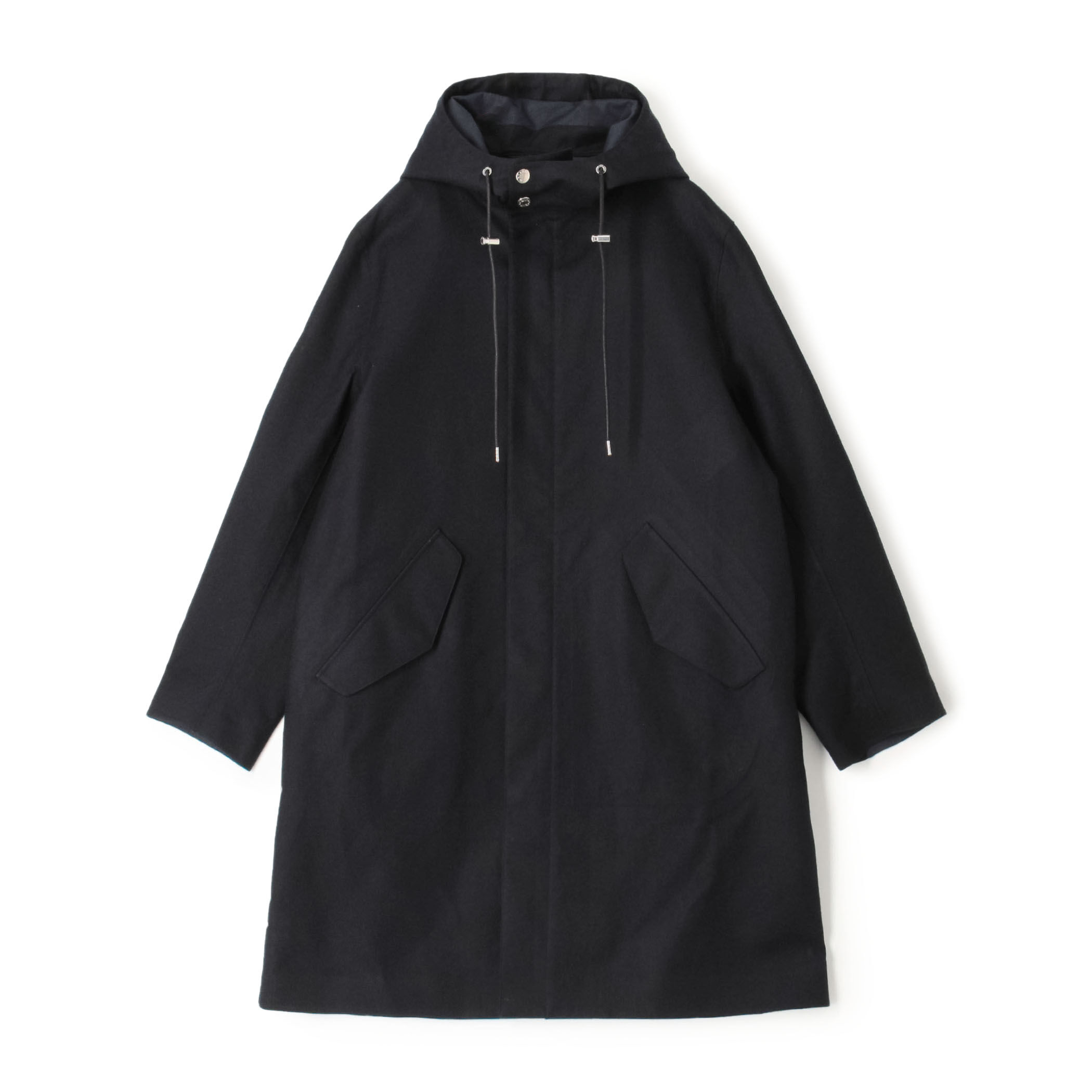 りんこ！マッキントッシュ 洗えるbritec軽量比翼フーデッドコート 別注】MACKINTOSH GRANISH ウールボンディング フーデッドコート