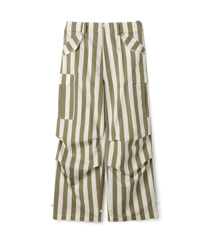 パラソルストライプ フィールドパンツ