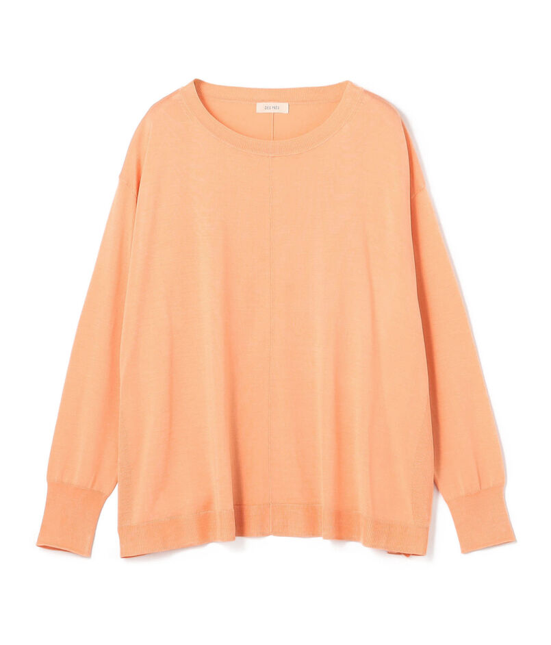 マットシルク ラウンドネックプルオーバー